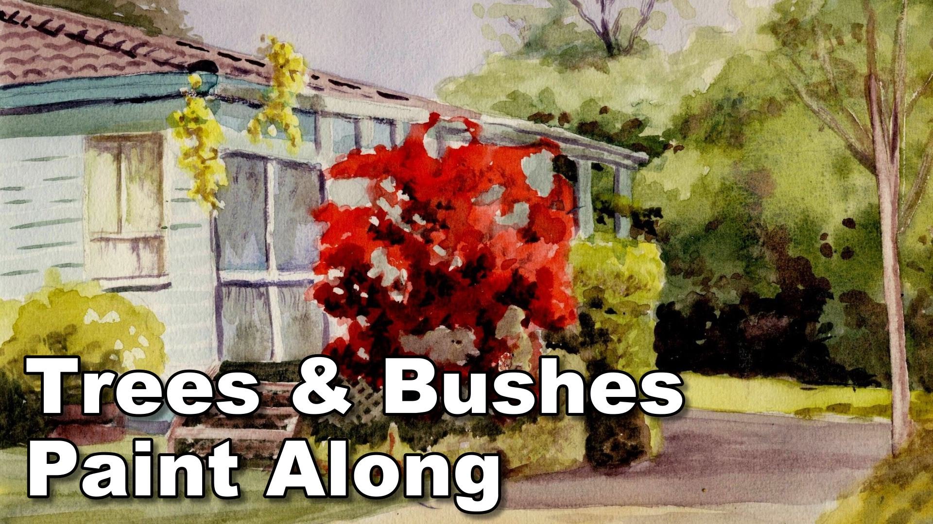 1920x1080 How To Paint Trees And Bushes In A Garden