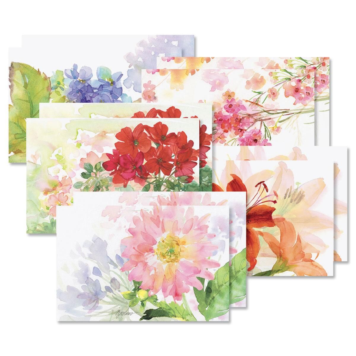 1200x1200 Watercolor Garden Note Card Value Pack Current Catalog