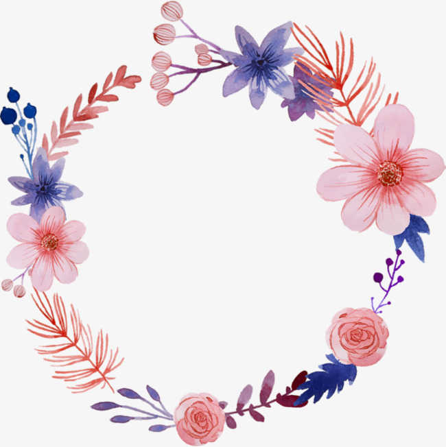 650x652 Watercolor Garlands, Watercolor Clipart, Watercolor, Garland Png