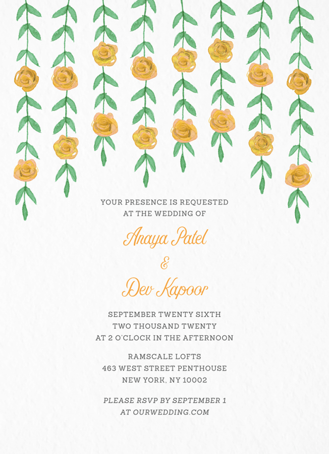 652x900 Yellow Watercolor Garland By Postable Postable