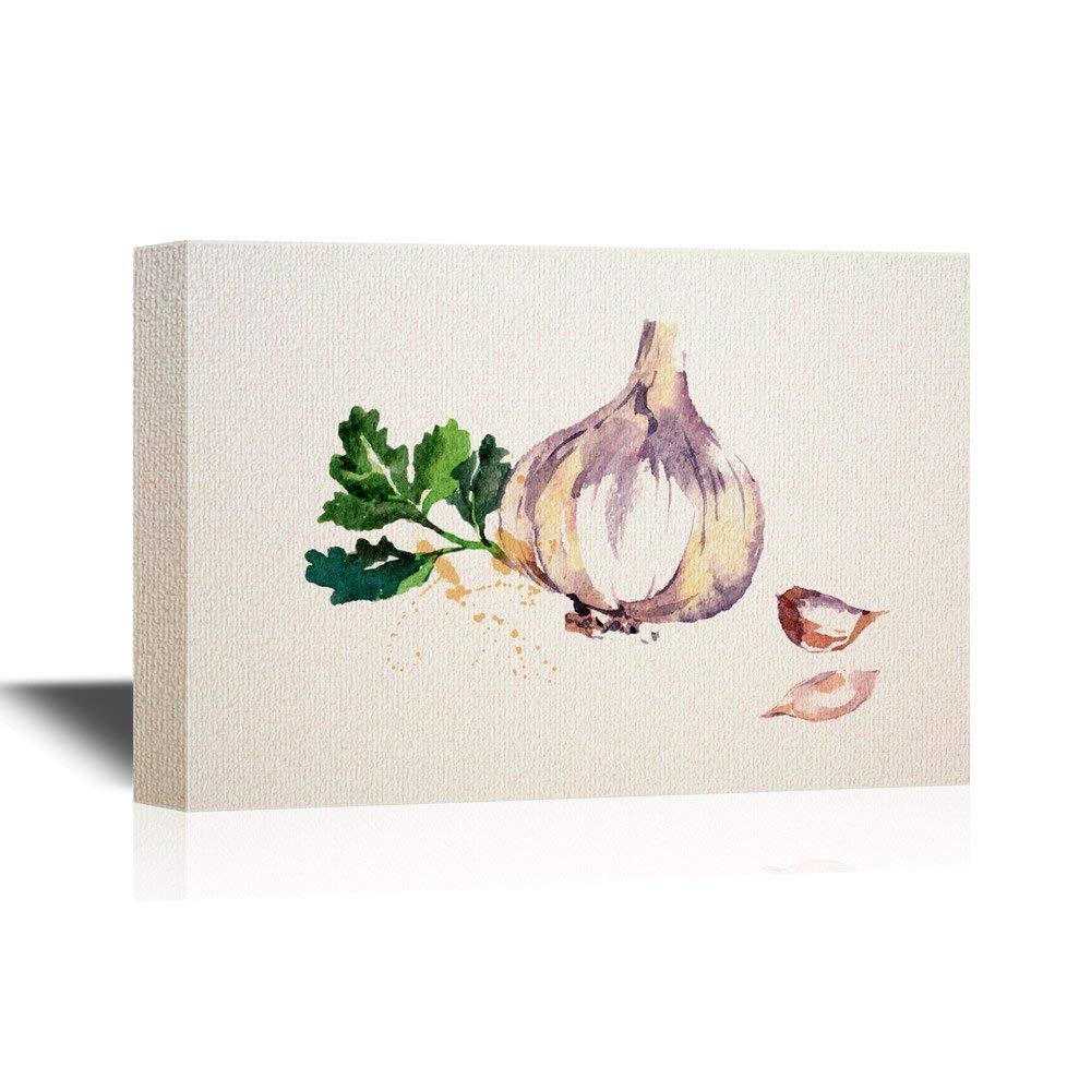 1000x1000 Watercolor Painting Of Garlic
