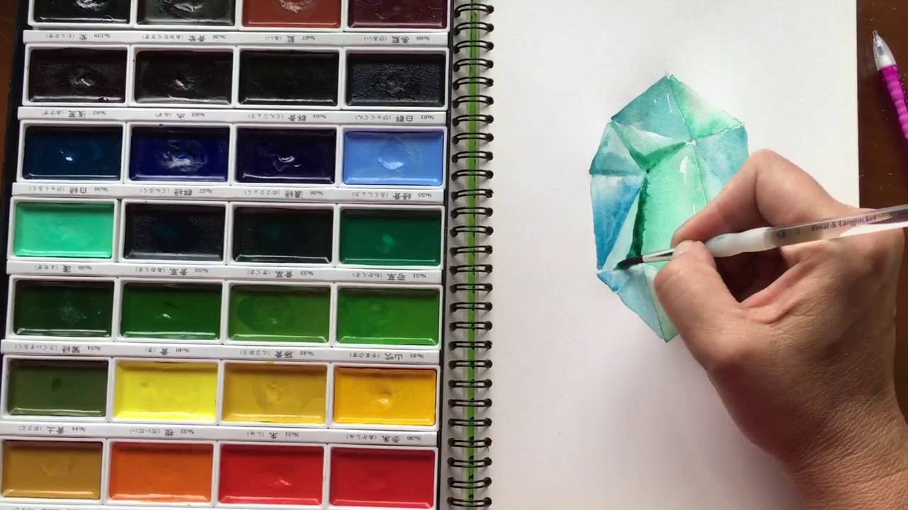 1280x720 Watercolor Gems For Bible Art Journaling