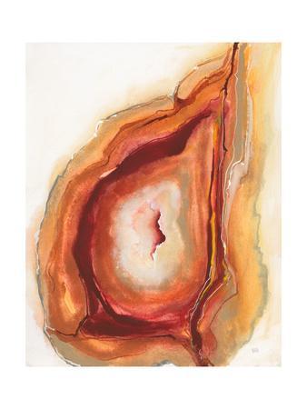 338x450 Watercolor Geode V Art Print By Chris Paschke