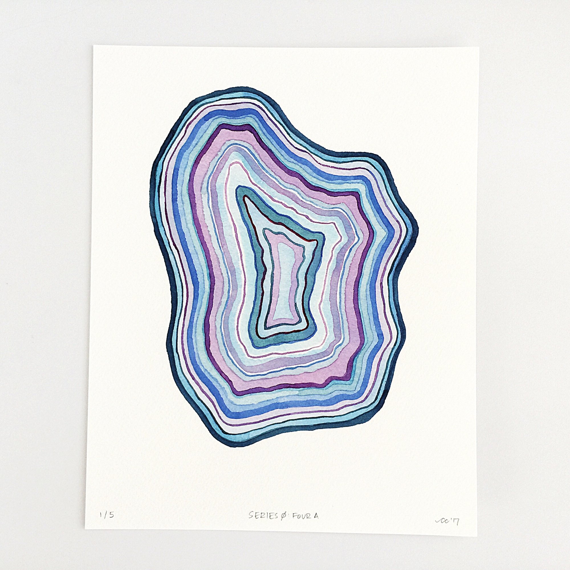 2000x2000 Series 0 Four A Limited Edition Print Geometric Watercolor