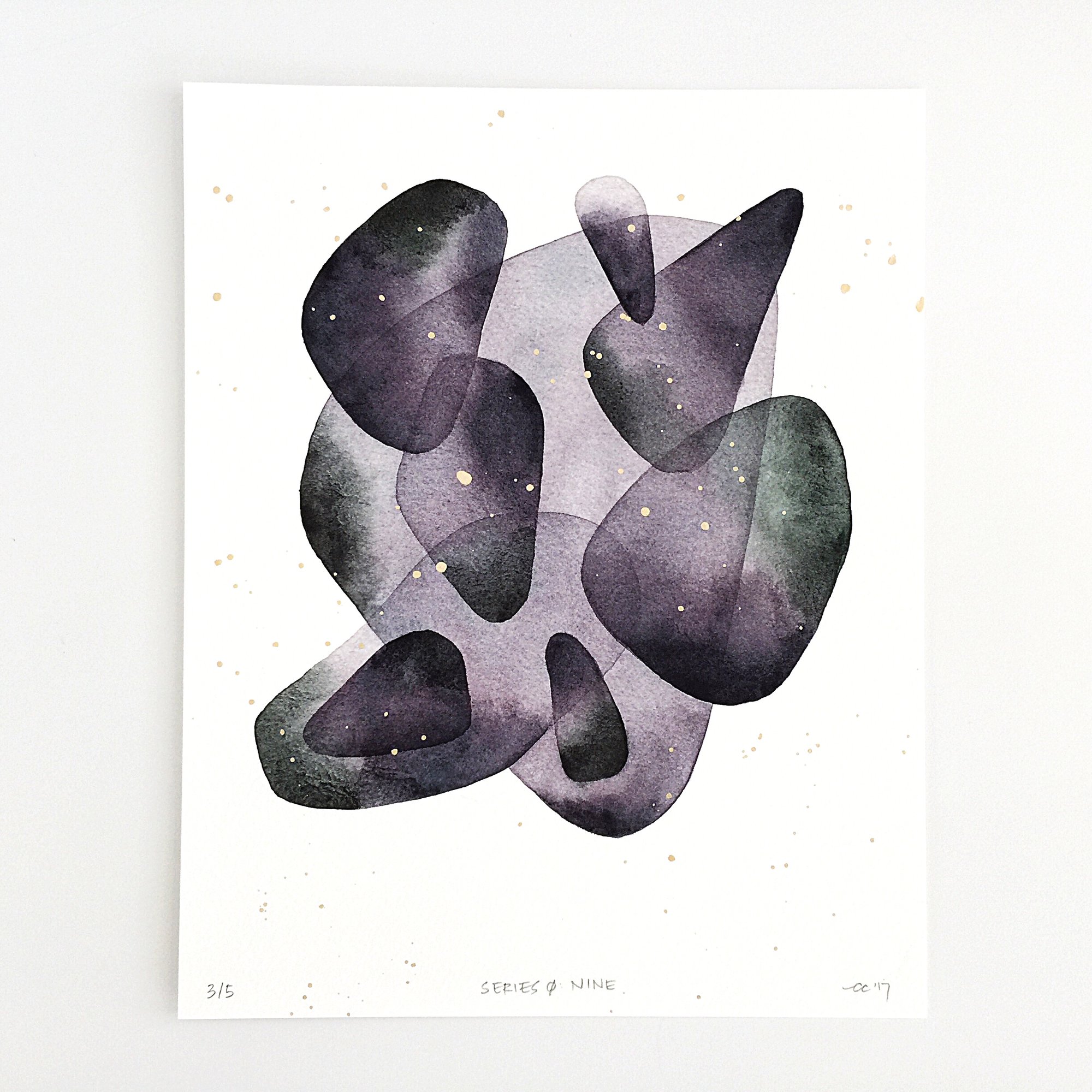 2000x2000 Series 0 Nine Limited Edition Print Abstract Watercolor Art