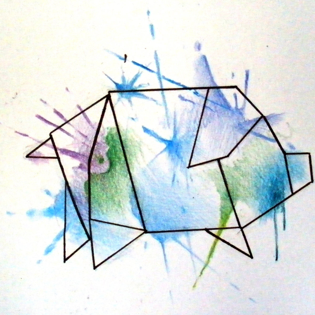 1200x1200 Watercolor Geometric Pig (Birmingham) Artist Ink