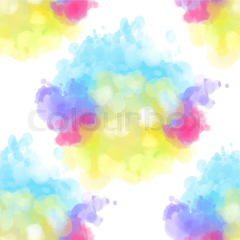 800x800 Seamless Pattern With Multi Colored Watercolor Pattern Of