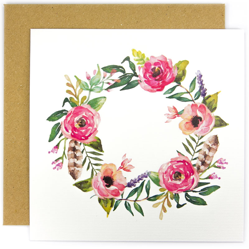 800x800 Watercolour Gift Card Set