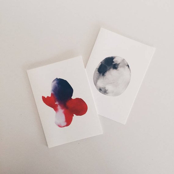 570x570 Watercolour Gift Cards Etsy