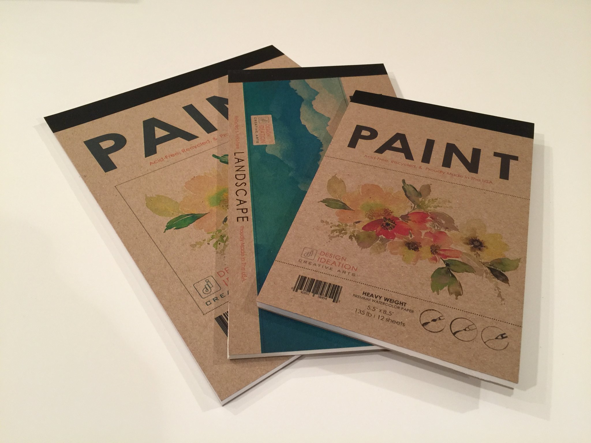 2048x1536 Gift Set Heavyweight Watercolor Pads For Pencil, Ink, Marker