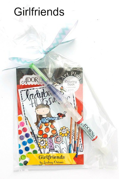 400x600 Mini Coloring Book Watercolor Gift Set