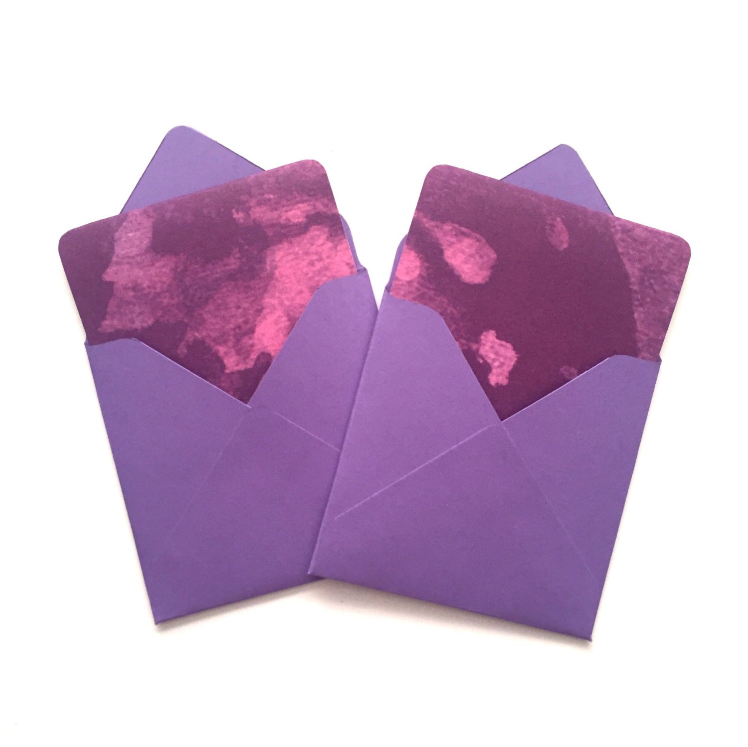 1500x1499 Watercolor Stationery Cards, Mini Watercolor Cards, Purple