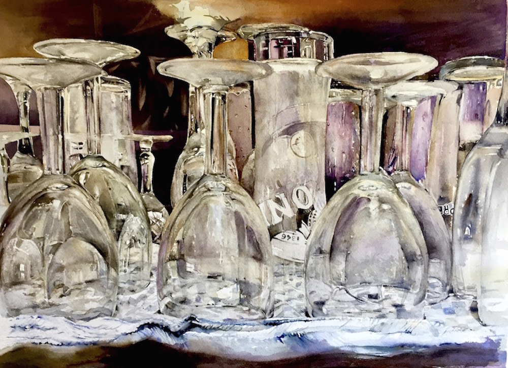 1000x724 How To Paint Glass In Watercolour Arttutor