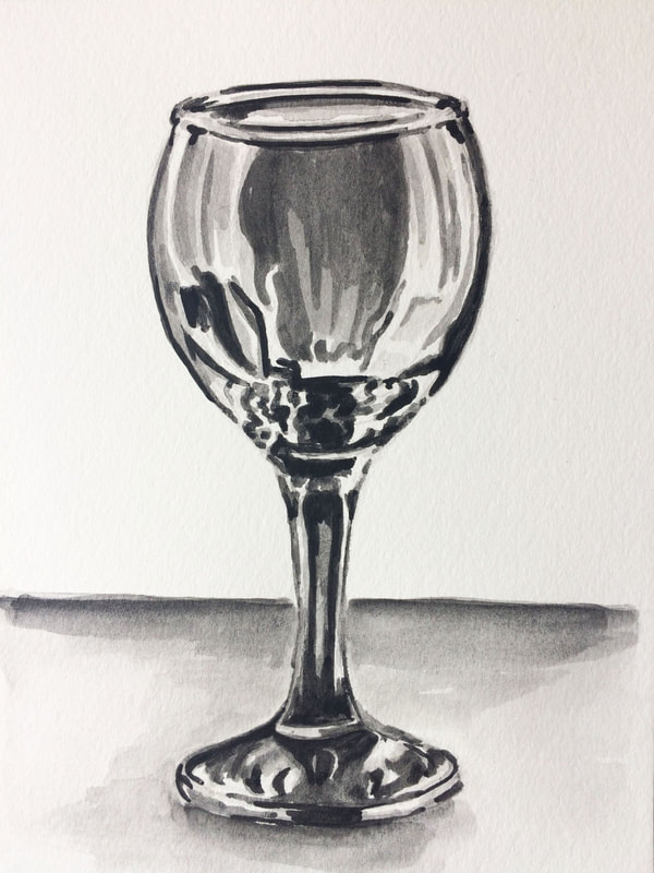 600x800 Latest Artwork Hand Pencil Sketches, Watercolor Glass Study And