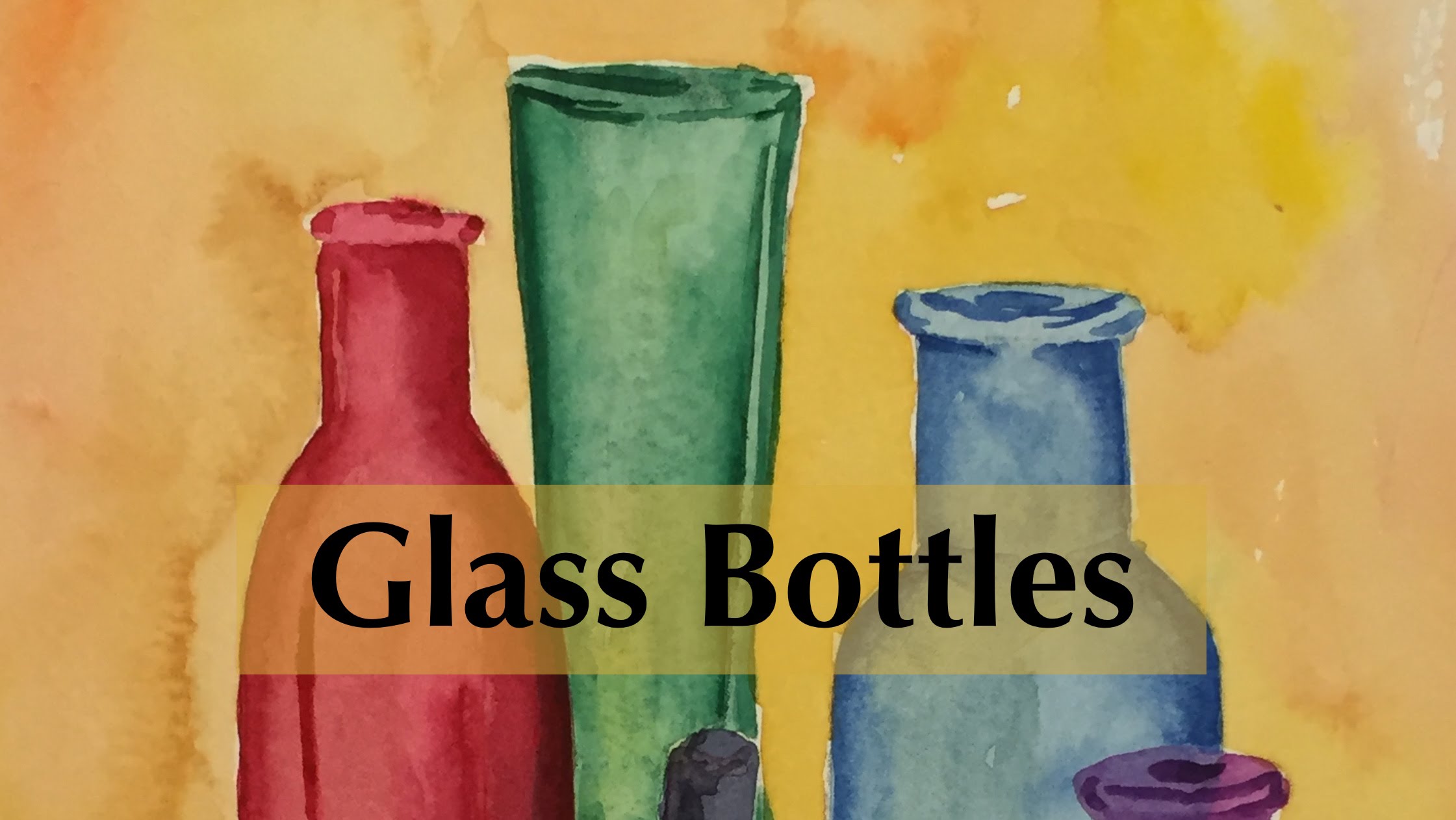 2241x1262 How To Paint Bottles In Watercolor Tutorial Clear Watercolour