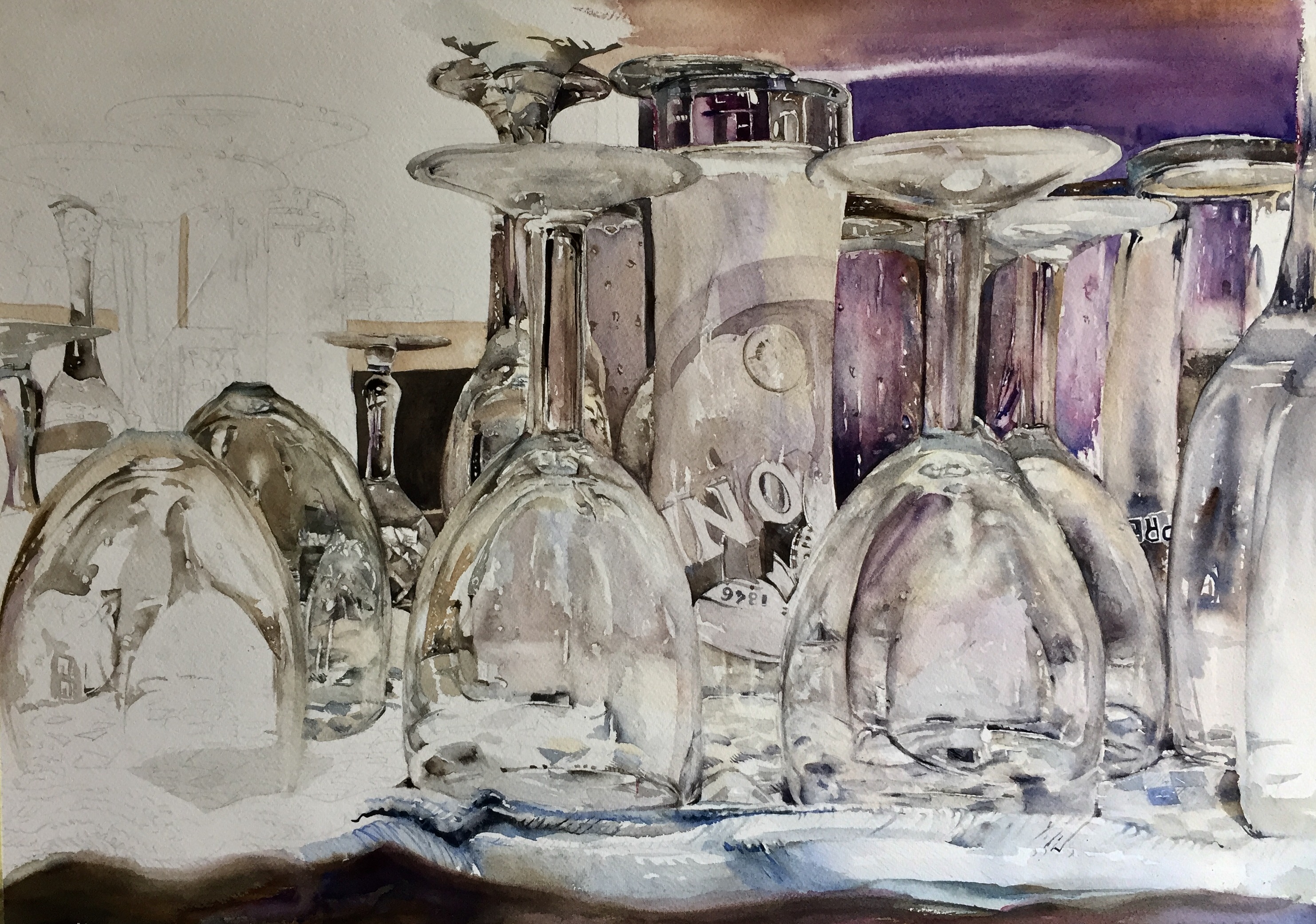 2965x2083 How To Paint Glass In Watercolour Arttutor