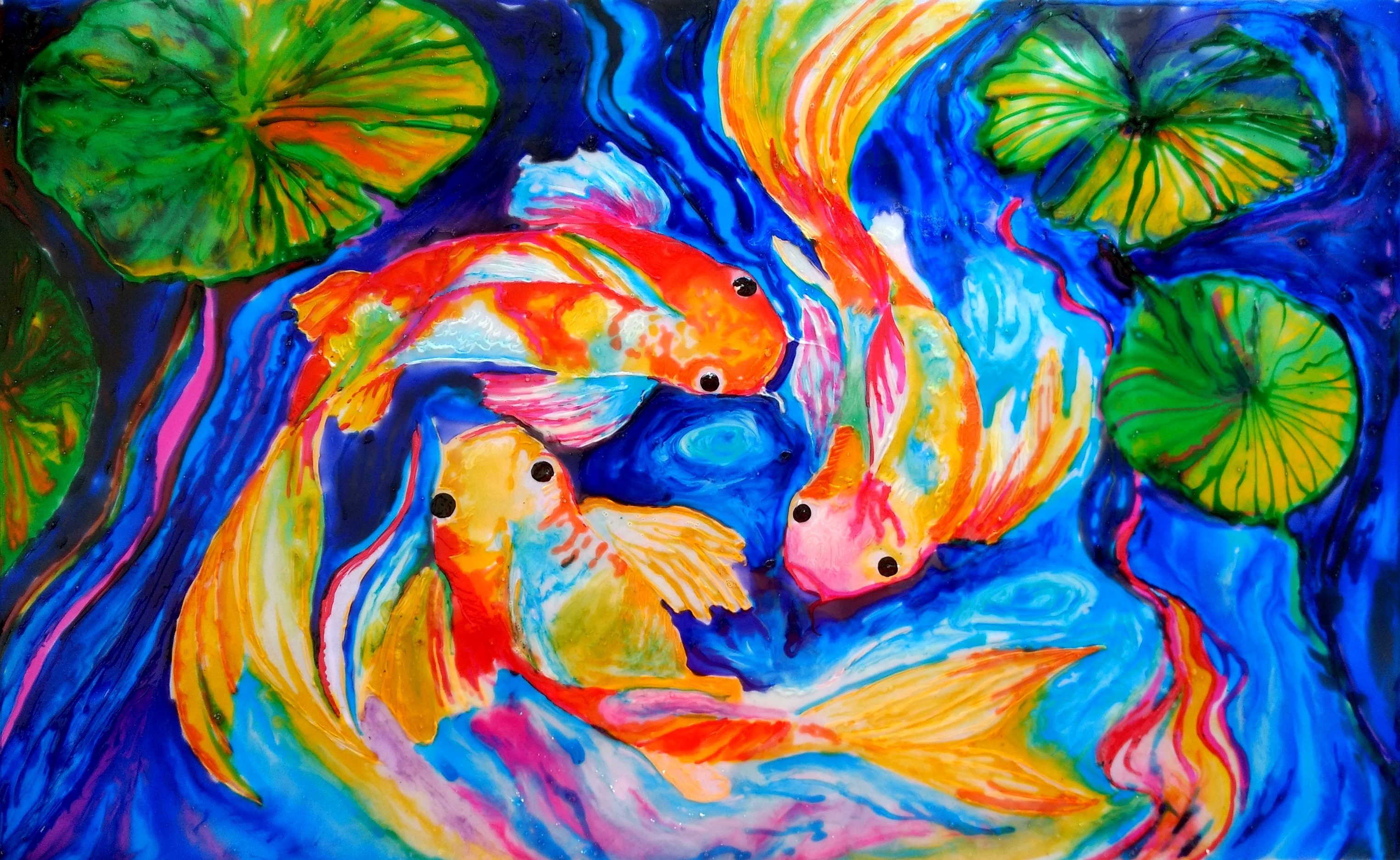 3050x1875 Acylic Into Glass Painting