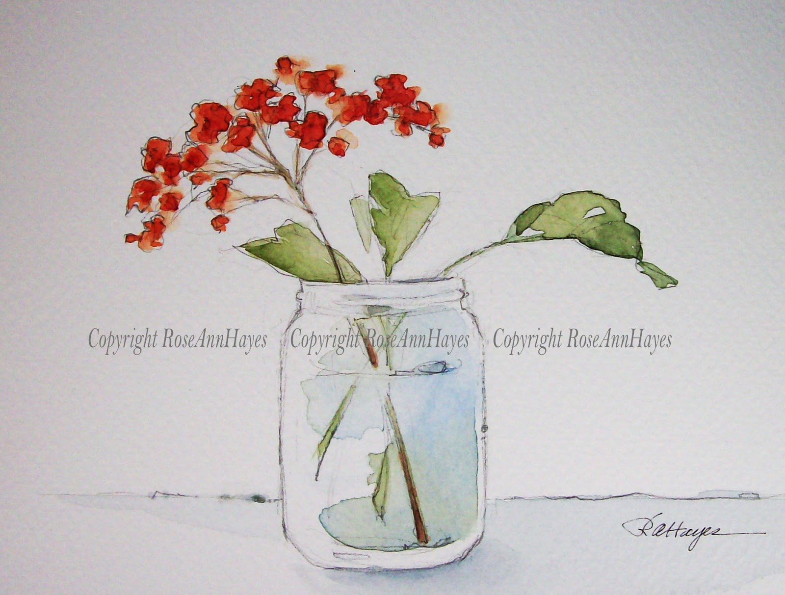 1600x1213 Watercolor Paintings By Roseann Hayes 2017