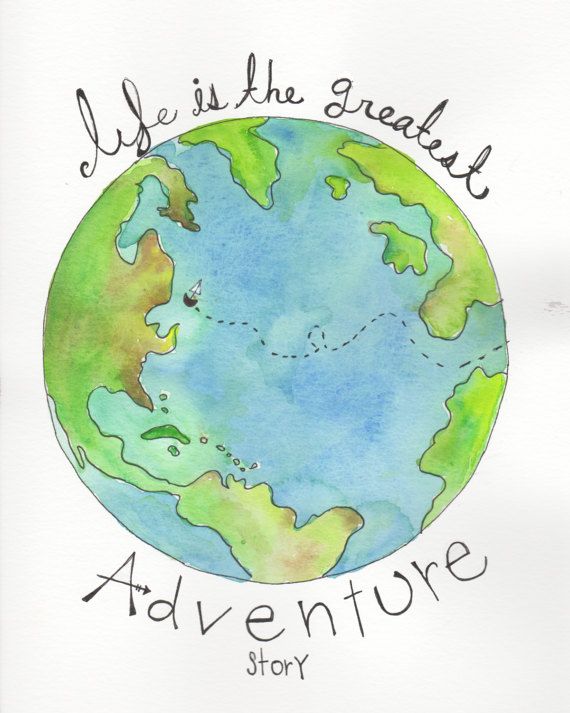570x713 Watercolor Globe, Watercolor Earth, Nursery Wall Art, Boy Nursery