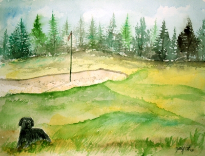 400x304 Golf Course Paintings
