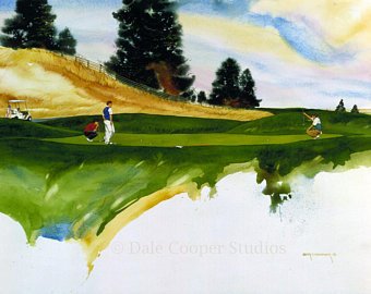 340x270 Golf Watercolor Etsy