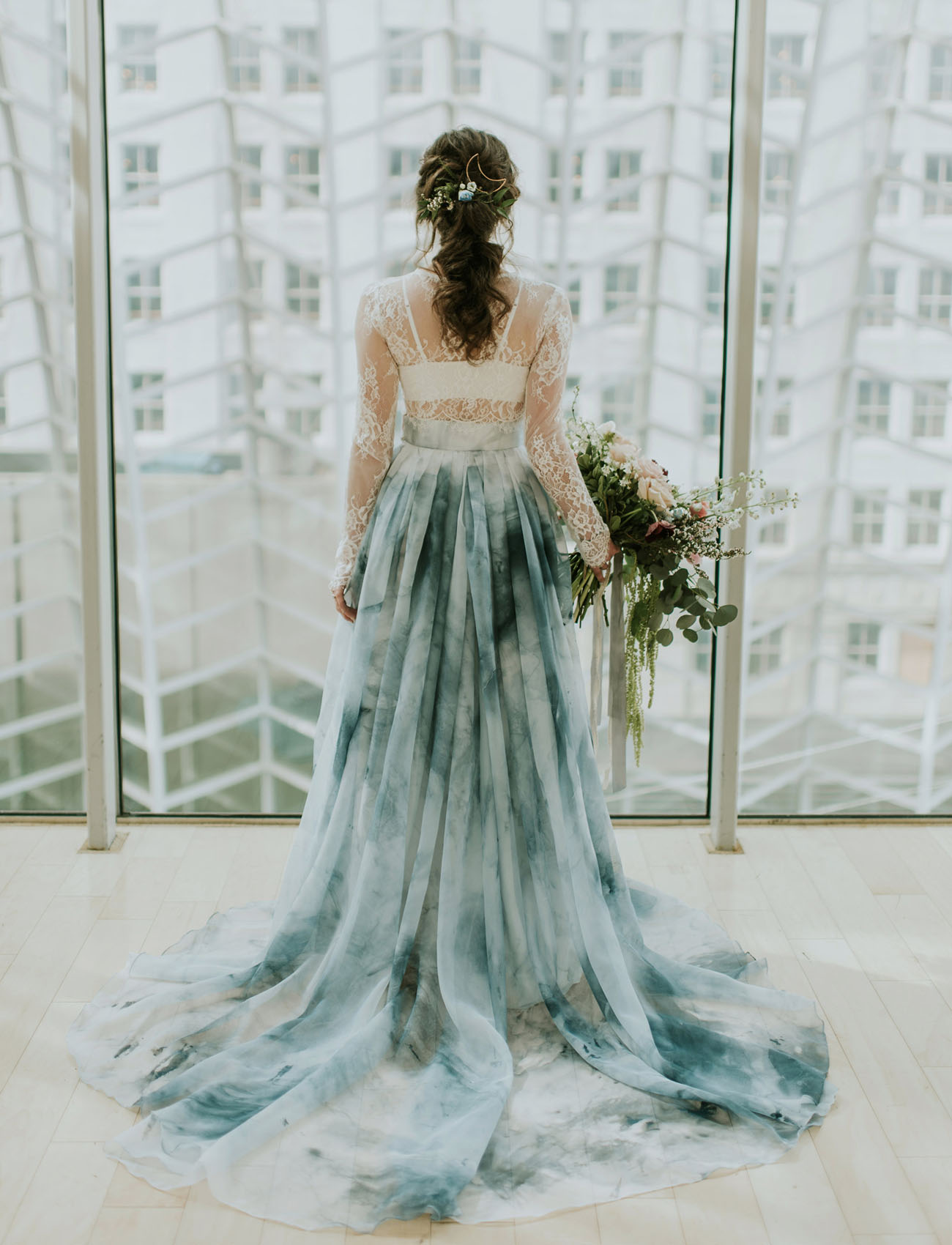 1300x1700 A Blue Watercolor Wedding Dress