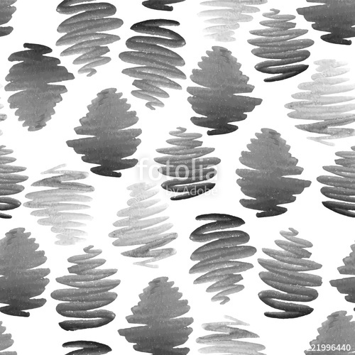 500x500 Watercolor Scribbles Gray Gradient Vector Surface Pattern. Brush