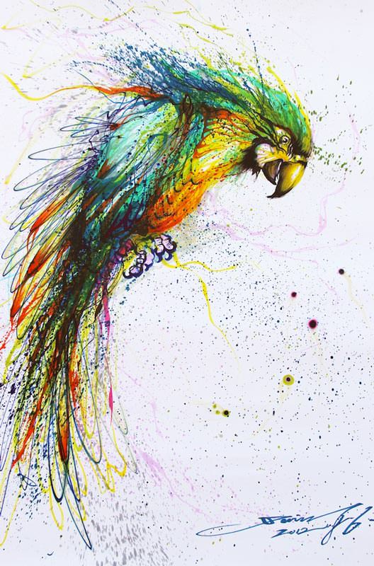 528x800 Hua Tunan Marries Splatter Painting And Street Art Art