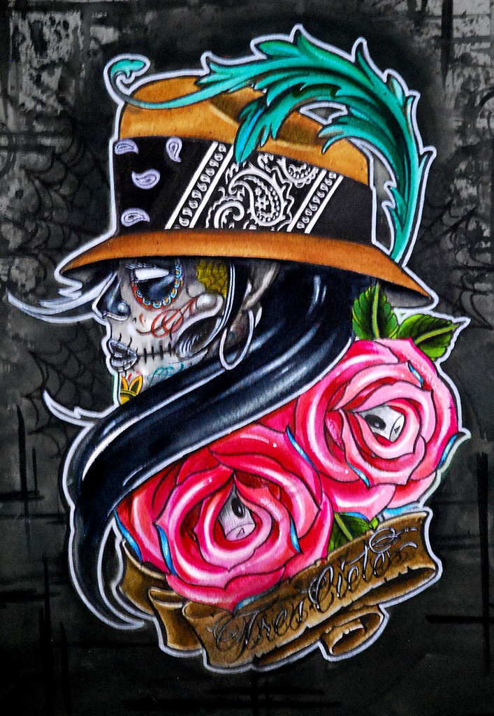 707x1024 Saem Dr Graffiti Watercolor Ny Fat Cap Roses Twistn Blunts