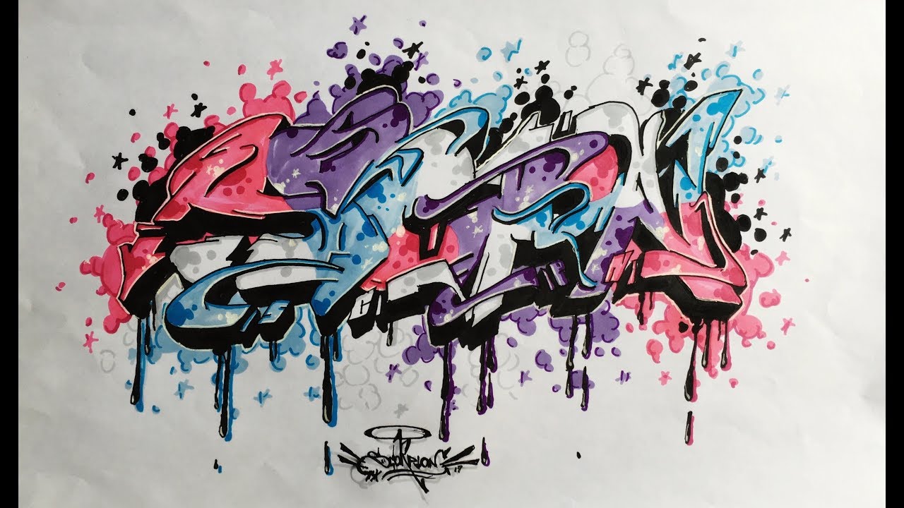1280x720 Graffiti Sketch 2017 Scpn