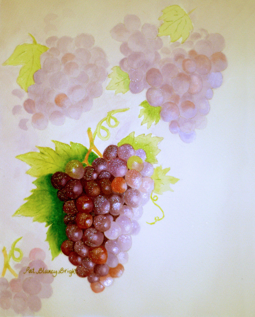 824x1024 Watercolor Grapes One Of The Latest Creations By Sc
