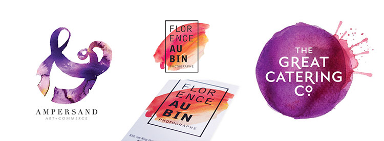 750x277 Inspiration Watercolor Textures In Graphic Design