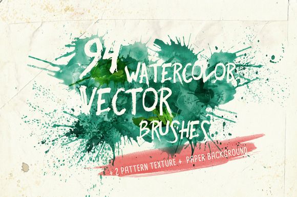 580x386 70 Beautiful Watercolor Graphics, Effects, Brushes, And More