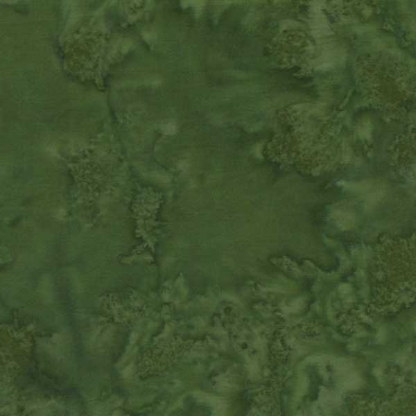 600x600 Island Batik Watercolor Mottle Texture Grass Green Quilt Fabric