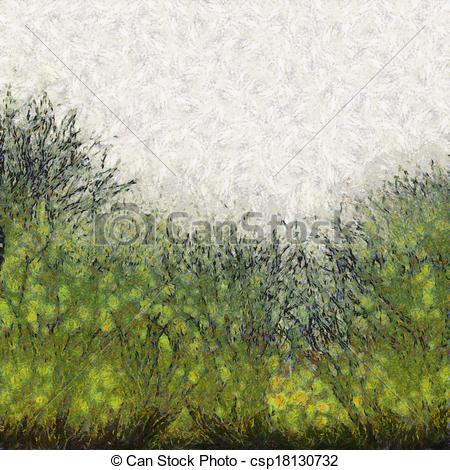 450x470 Painted Abstract Grass Texture . A Digitally Painted Background