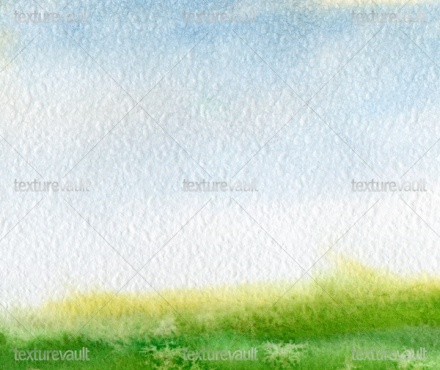 440x370 Watercolor Sky Grass