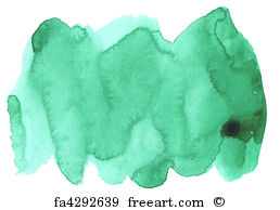 258x194 Free Art Print Of Watercolor Green Art Background. Watercolor