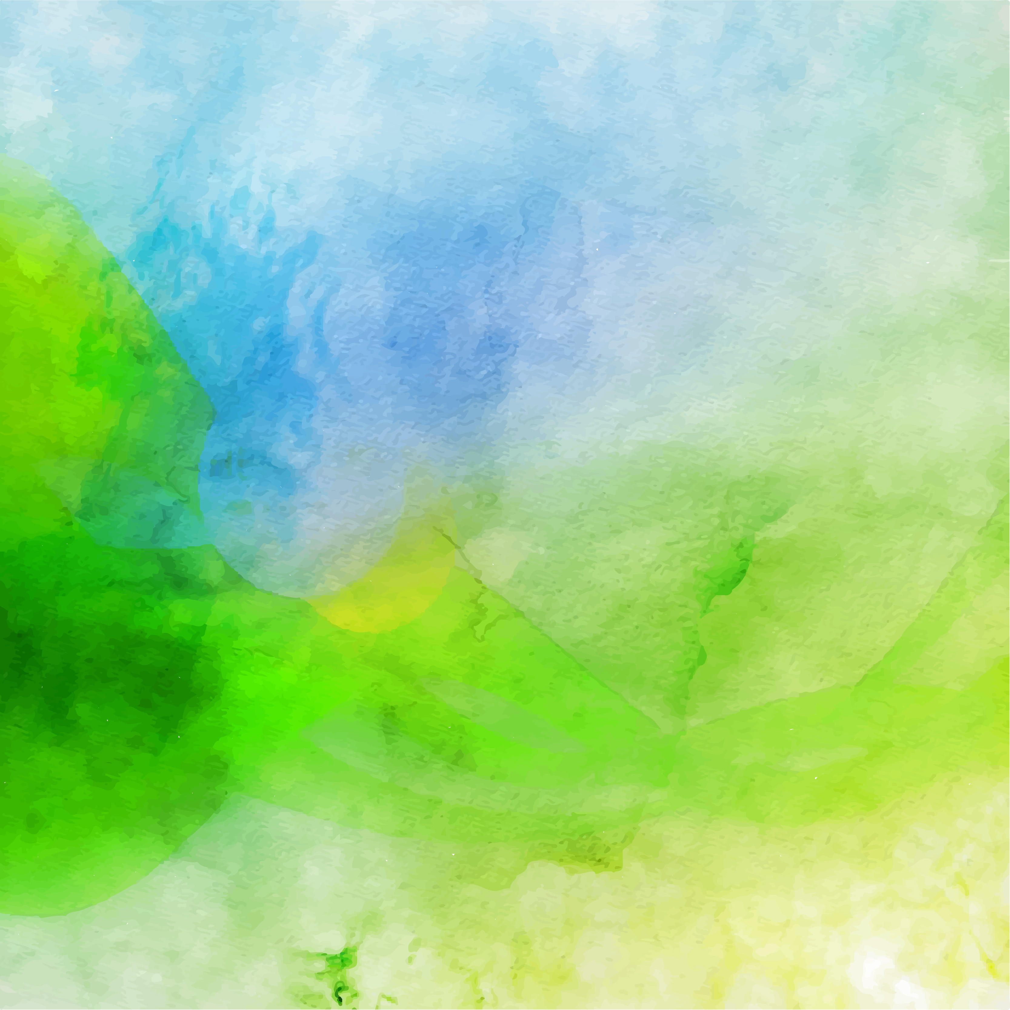 3333x3333 Abstract Blue And Green Watercolor Background Image 123freevectors