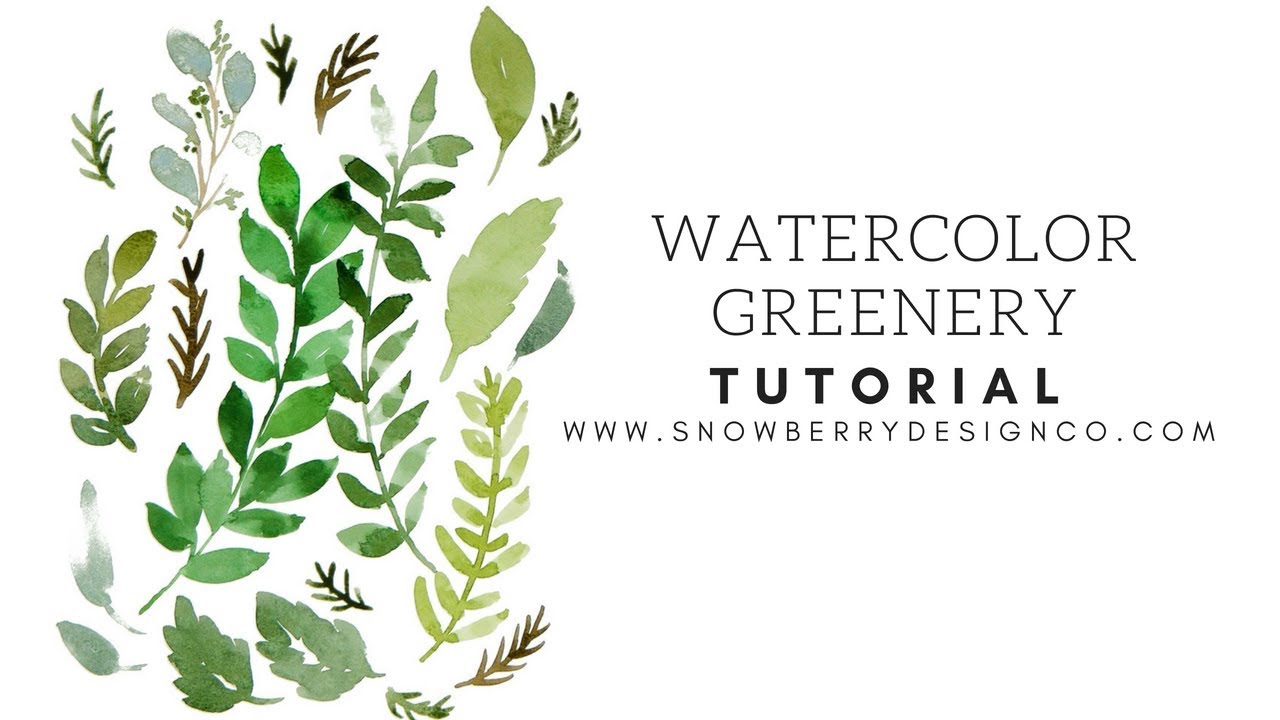 1280x720 How To Paint Leaves, Ferns And Greenery Beginner Watercolor