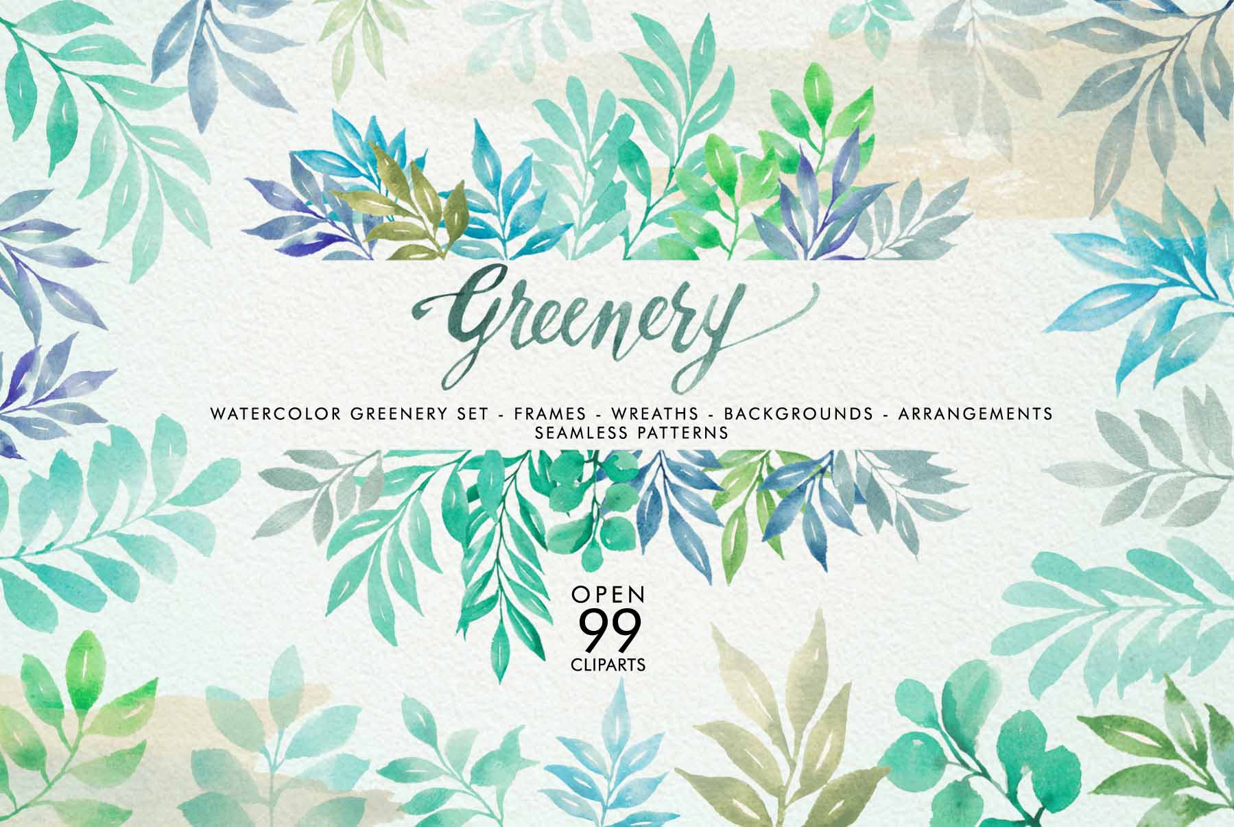 Watercolor Greenery at GetDrawings | Free download