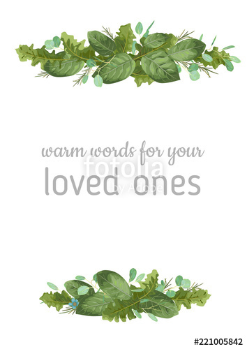 354x500 Wedding Floral Invitation, Invite Card. Vector Watercolor Style