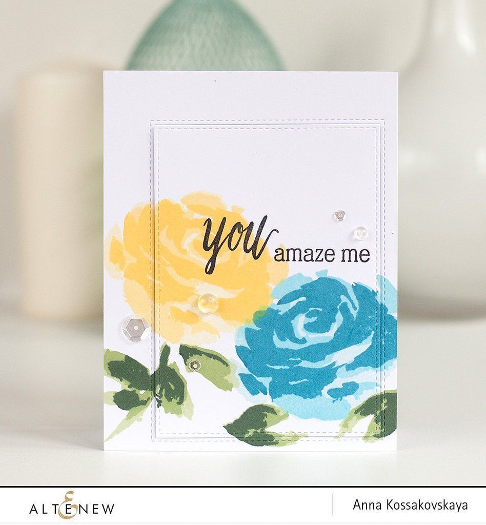 948x1024 Painted Rose Stamp Set Cards, Flower Cards And Card Ideas
