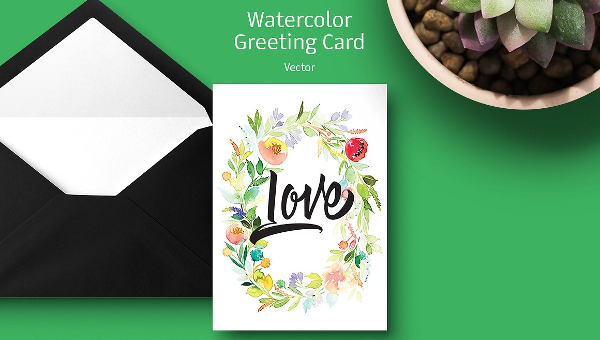 600x340 Watercolor Greeting Card Ideas