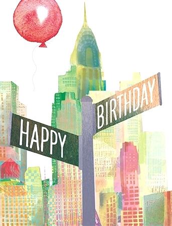 343x451 Watercolor Birthday Card