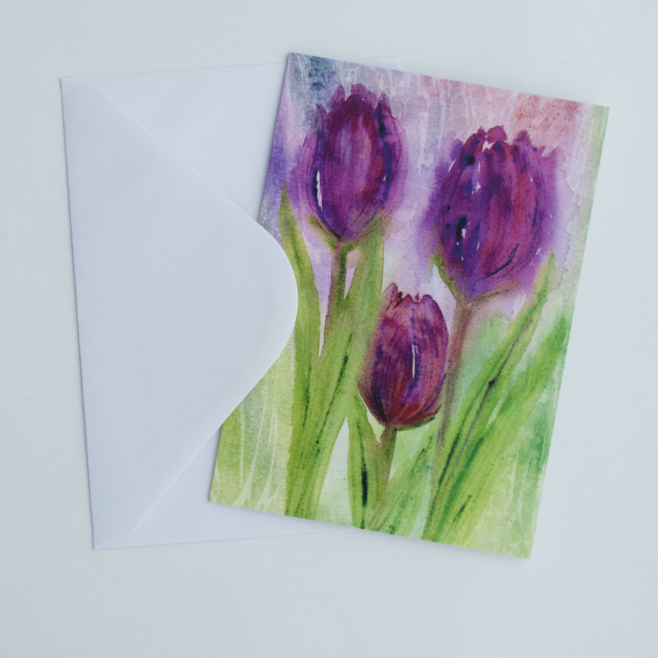 2795x2795 Tulips Greeting Card