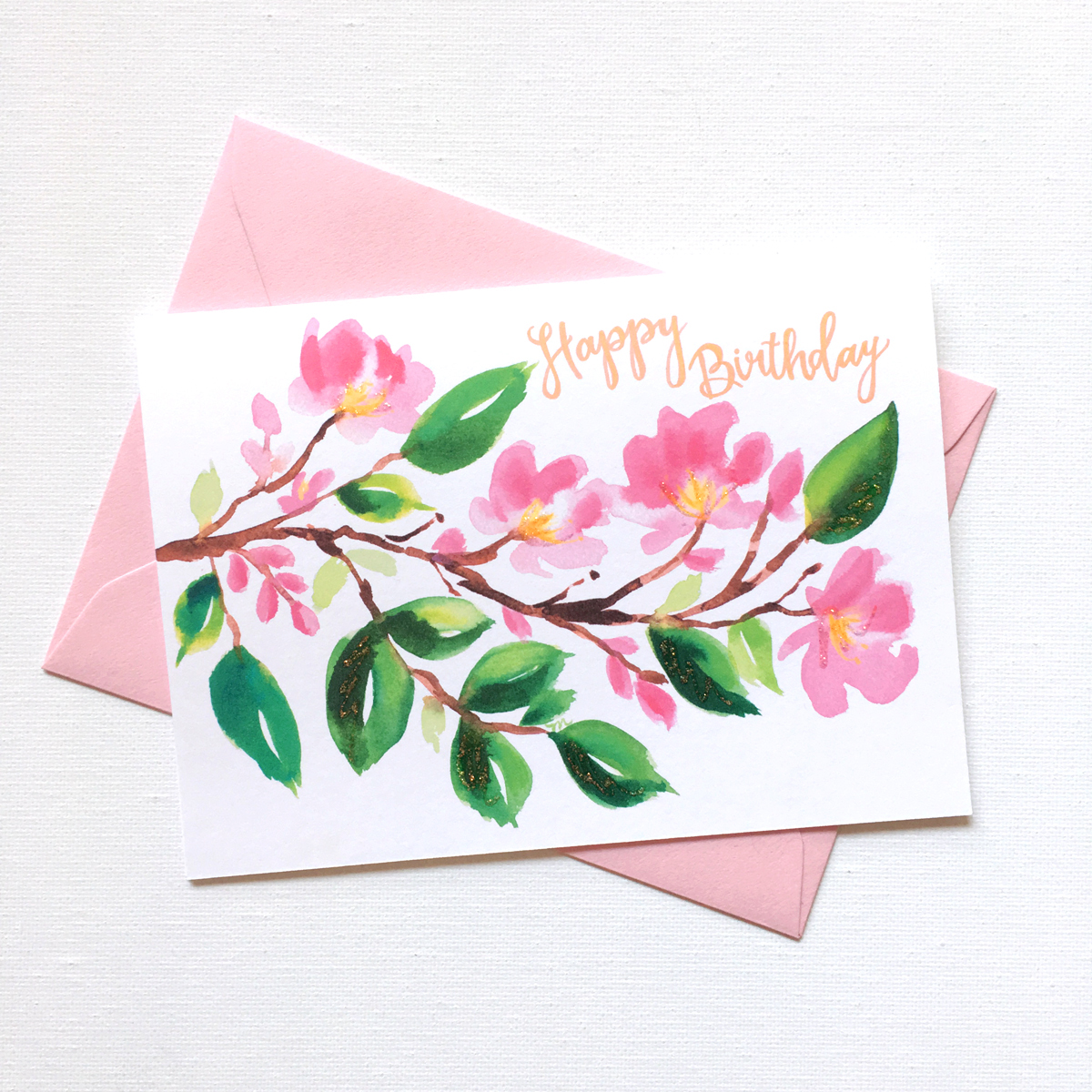 1200x1200 Birthday Card Watercolor
