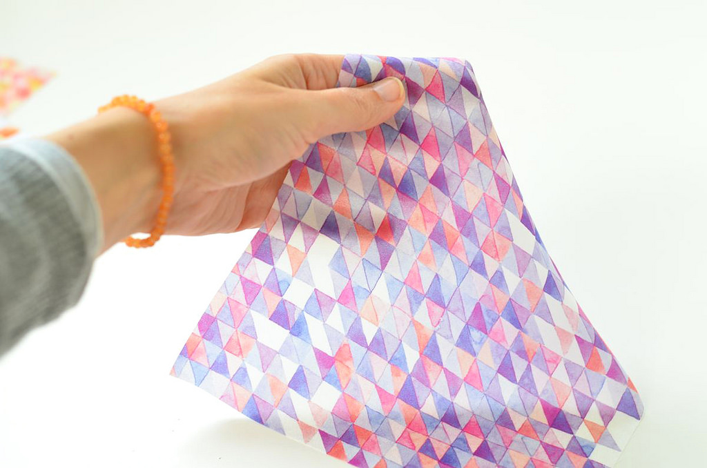 1024x678 Watercolor Grid Fabric (Poly Crepe De Chine) New Fabric Amp