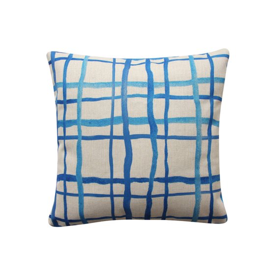 570x570 Watercolor Grid Geometric Cushion 18 X 18 Pillow Etsy
