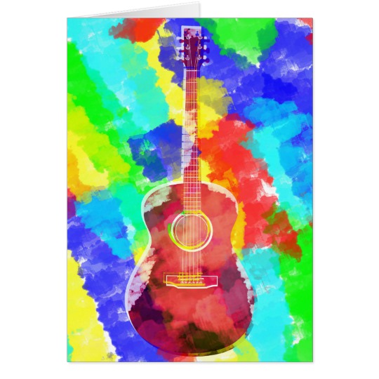 540x540 Watercolor Guitar