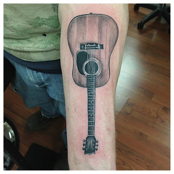 600x600 90 Rhythmic Guitar Tattoo Designs For Music Lovers